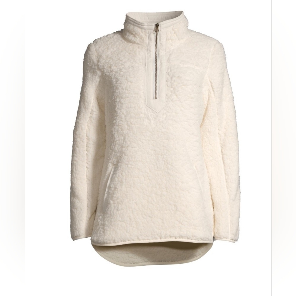 Time n True White Sherpa Pullover